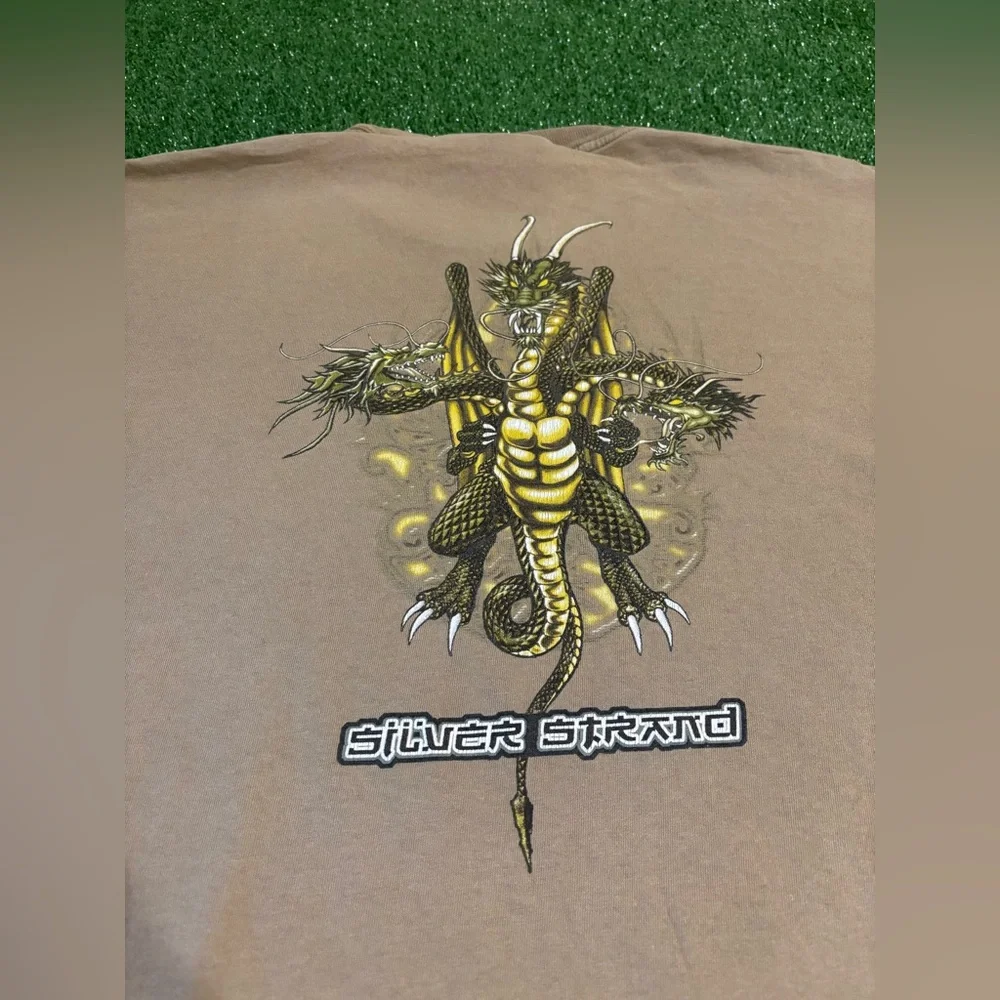 Y2K Silver Strand Dragon Graphic Tee - Picture 6 of 7
